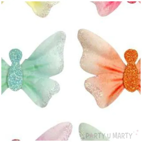 ozdoba materialowa motylki titanum 6 szt