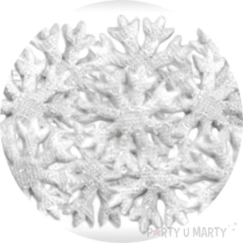 ozdoba materialowa platki sniegu titanum 35 mm 15 szt