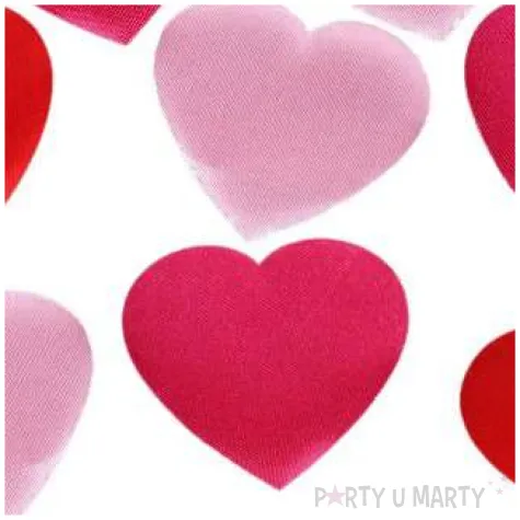 ozdoba materialowa serduszko materialowe rozowy mix titanum 10 szt