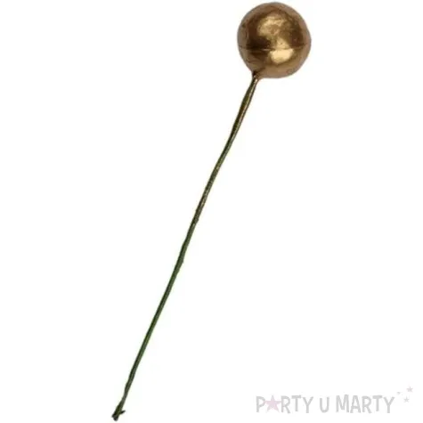 ozdoba na piku kuleczki zloty titanum 24 szt