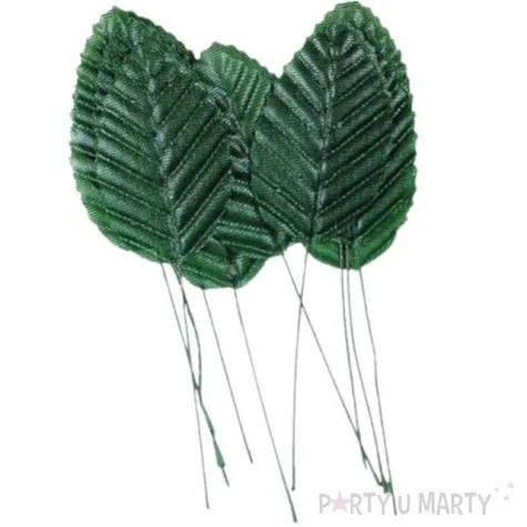 ozdoba na piku liscie zielony titanum 10 szt