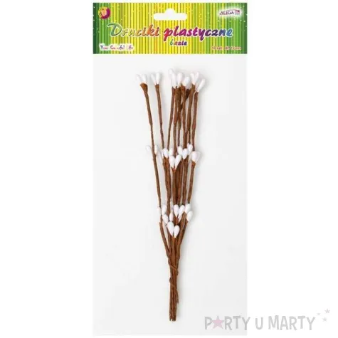 ozdoba papierowa bazie na druciku aliga 15cm 10szt