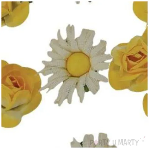 ozdoba papierowa kwiatki titanum 11 szt