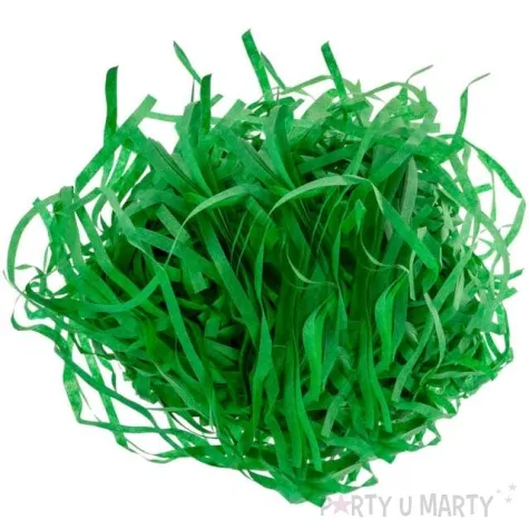 ozdoba papierowa trawa zielony ciemny arpex 40 g