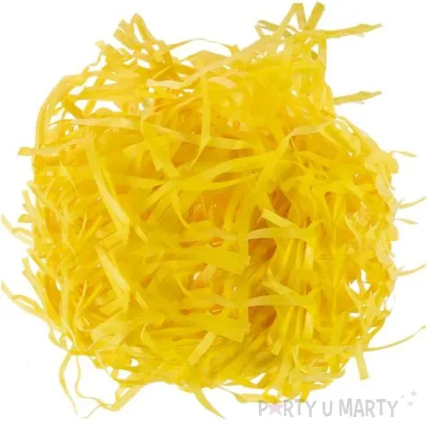 ozdoba papierowa trawa zolty arpex 40 g