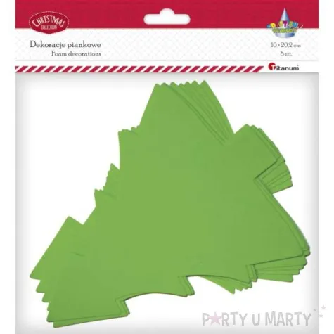 ozdoba piankowa boze narodzenie choinka titanum 8 szt