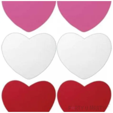 ozdoba piankowa serca xl mix titanum 14 2 x 12 cm 12 szt