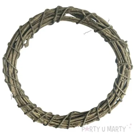 ozdoba ring rattanowy naturalny aliga 30 cm
