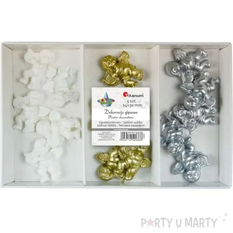 ozdoby choinkowe aniolki mix titanum 15 szt