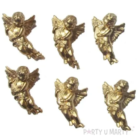 ozdoby choinkowe aniolki zloty arpex 6szt 5cm