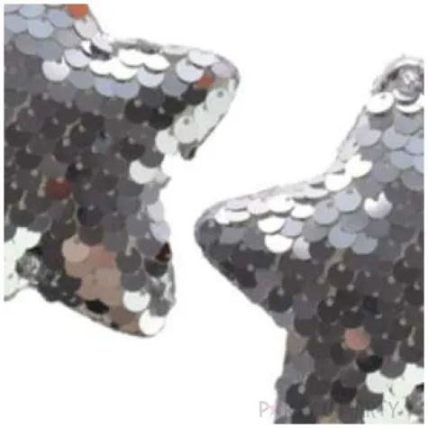 ozdoby choinkowe cekinowe gwiazdki srebrne arpex 8 cm 2 szt