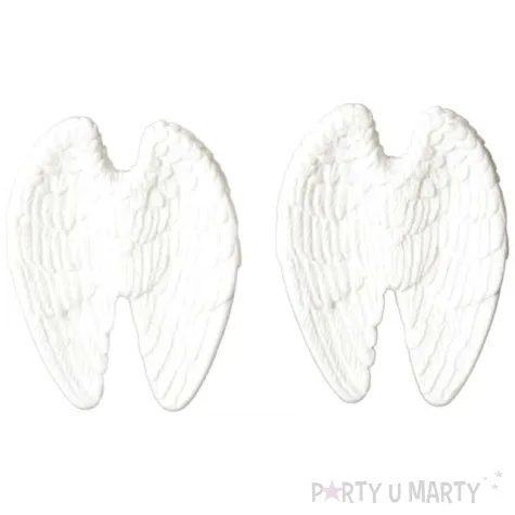 ozdoby choinkowe skrzydla anielskie bialy titanum 2 szt