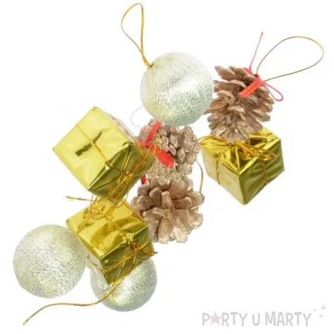 ozdoby choinkowe swiateczny mix 9 zloty arpex