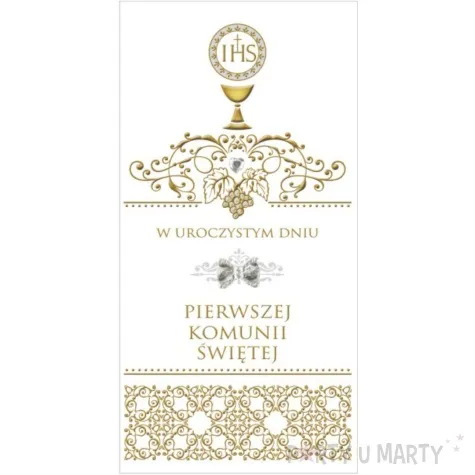 pamiatka i komunia sw hostia i kielich pol maki 21x10 5cm
