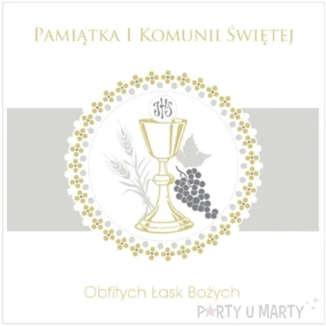pamiatka i komunia sw hostia w kolku pol maki 15x15 cm