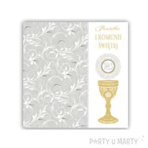 pamiatka i komunia sw hostia ze zdobieniami pol maki 15x15 cm