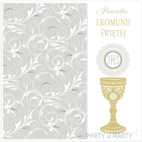 pamiatka i komunia sw hostia ze zdobieniami pol maki 15x15 cm