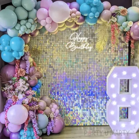 panel dekoracyjny 3d przezroczyste tlo zaczep opalizujacy godan 30x30 cm