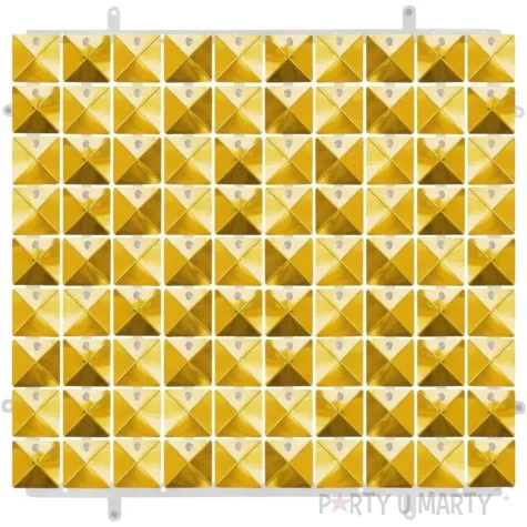 panel dekoracyjny 3d przezroczyste tlo zaczep zloty godan 30x30 cm