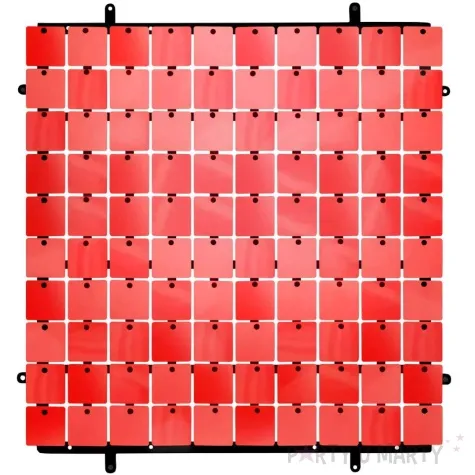 panel dekoracyjny cekinowy czarne tlo czerwony godan 30 x 30 cm