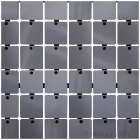 panel dekoracyjny cekinowy czarne tlo grafitowy godan 30 x 30 cm