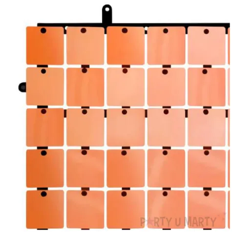 panel dekoracyjny cekinowy czarne tlo miedziany godan 30 x 30 cm