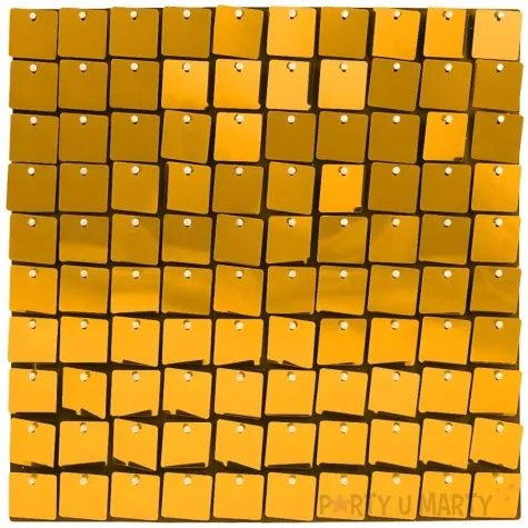 panel dekoracyjny cekinowy czarne tlo miedziany godan 30x30 cm