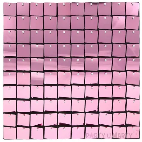 panel dekoracyjny cekinowy czarne tlo rozowy godan 30x30 cm