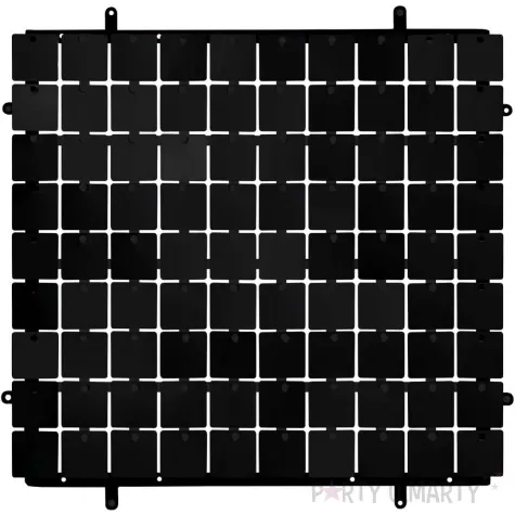 panel dekoracyjny cekinowy czarne tlo zaczep czarny godan 30x30 cm