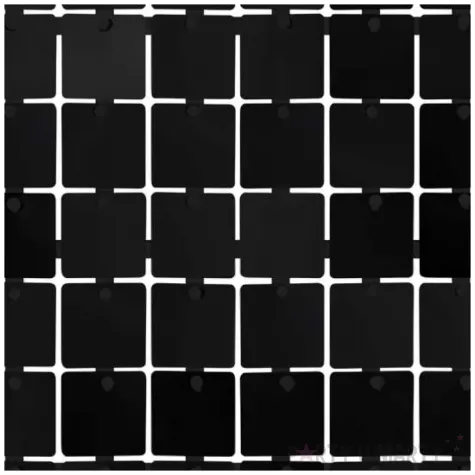 panel dekoracyjny cekinowy czarne tlo zaczep czarny godan 30x30 cm