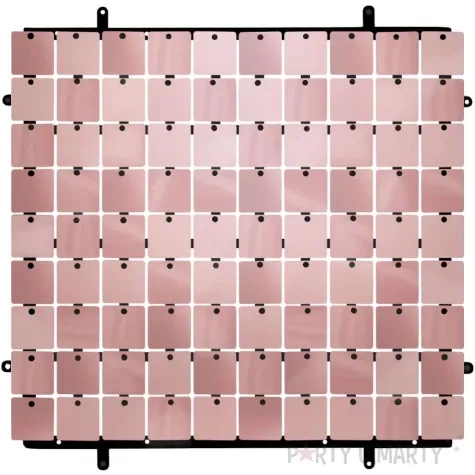 panel dekoracyjny cekinowy czarne tlo zaczep rozowy godan 30x30 cm