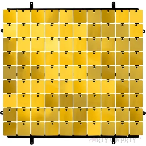 panel dekoracyjny cekinowy czarne tlo zaczep zloty godan 30x30 cm