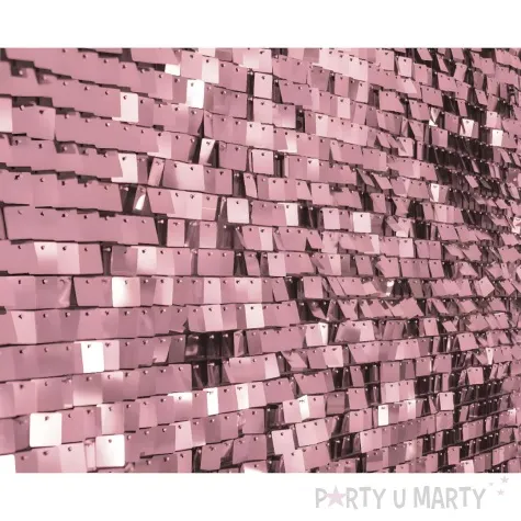 panel dekoracyjny cekinowy przezroczyste tlo rozowy godan 30x30 cm