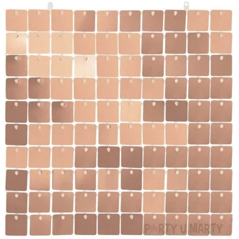 panel dekoracyjny cekinowy przezroczyste tlo szampanski godan 30x30 cm