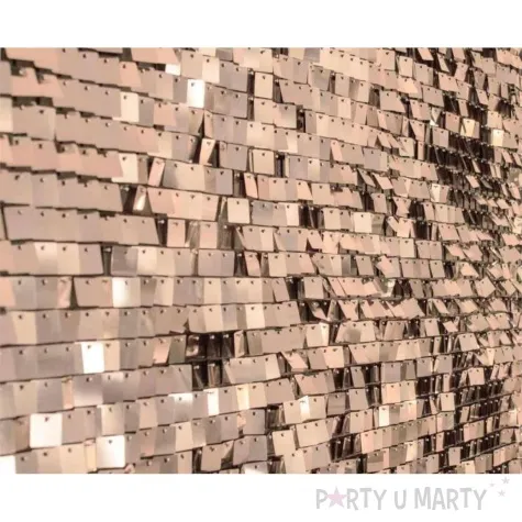 panel dekoracyjny cekinowy przezroczyste tlo szampanski godan 30x30 cm