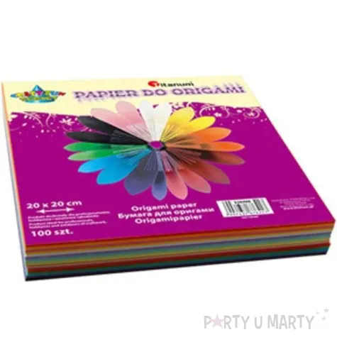 papier do origami classic mix titanum 20 x 20 cm 100 szt
