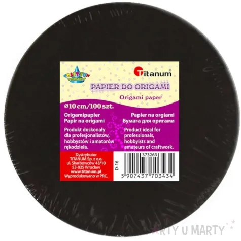 papier do origami okragly mix titanum 6 x 6 cm 100 szt