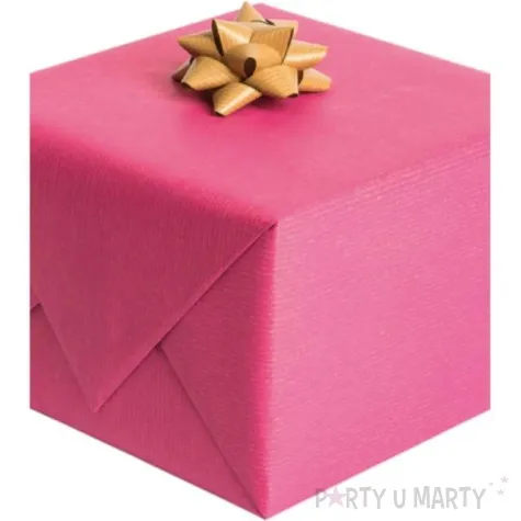 papier do pakowania kraftowy rozowy maki 70x200 cm