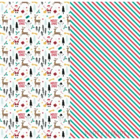 papier ozdobny merry christmas mix partydeco 2 szt