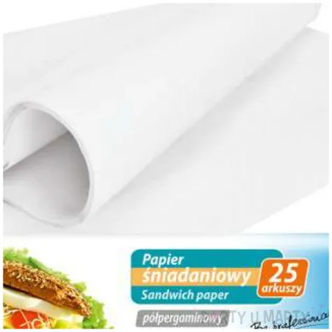 papier sniadaniowy classic bialy ravi 23x33 cm 25szt