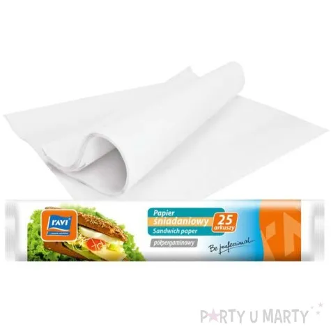 papier sniadaniowy classic bialy ravi 23x33 cm 25szt