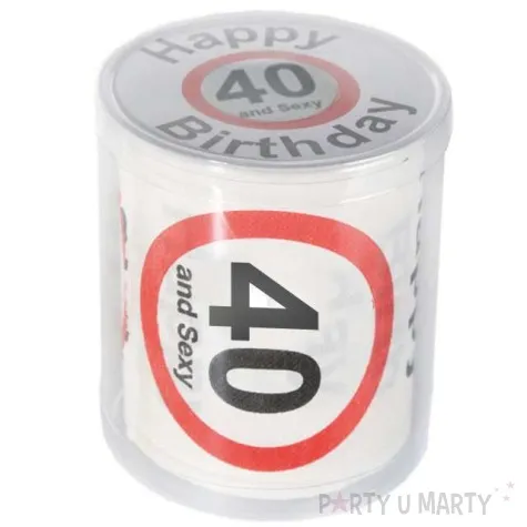 papier toaletowy 40 and sexy na urodziny