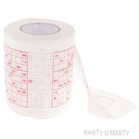 papier toaletowy sudoku czerwony