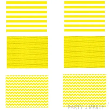 papierowa podkladka classic zolta partydeco 6 szt