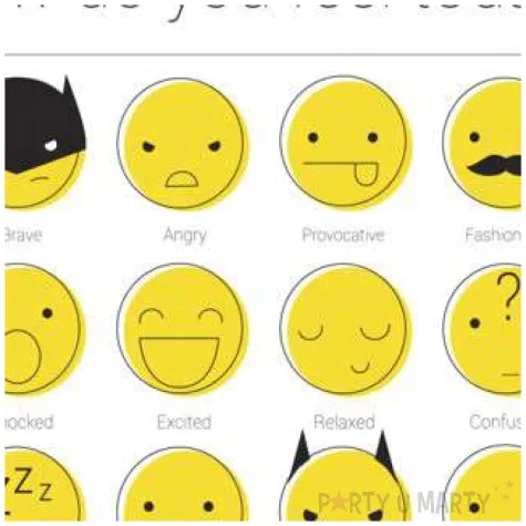 papierowa podkladka emotki paw 40x29 24 szt