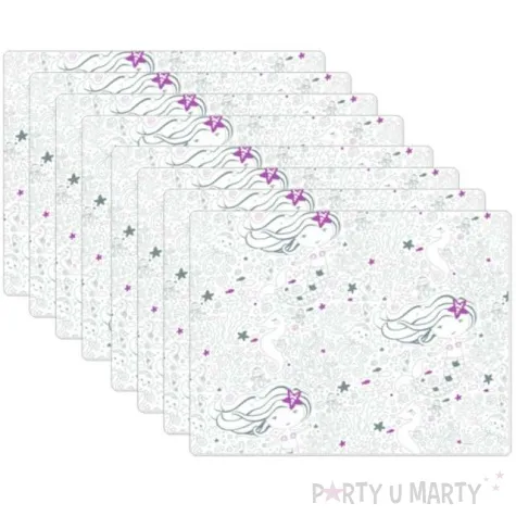 papierowa podkladka urodziny z syrenka amscan 40x30 8 szt