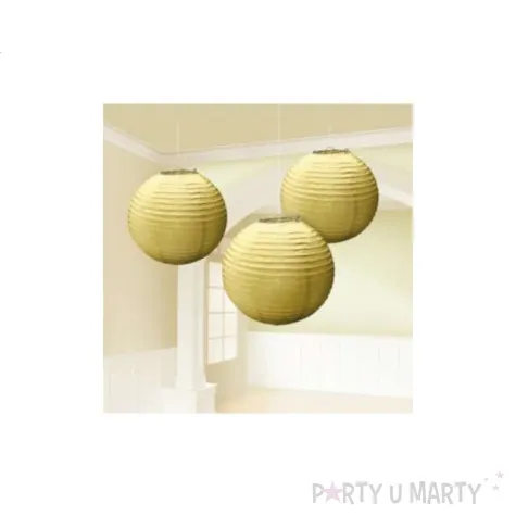papierowe lampiony zloty 24cm 1op