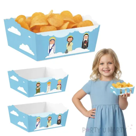 papierowe pudelka na chipsy i przekaski bal wszystkich swietych teresa jozef franciszek 4 szt