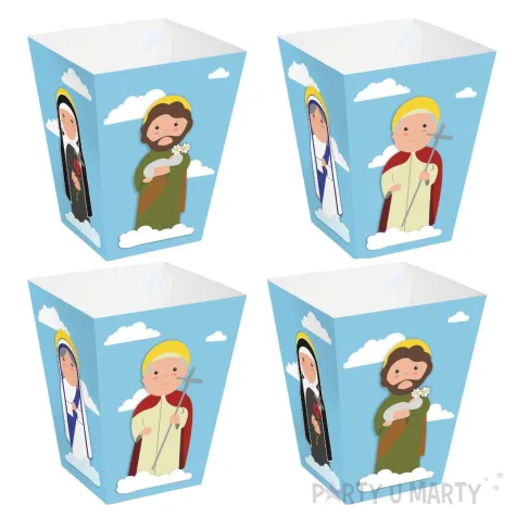 papierowe pudelka na popcorn bal wszystkich swietych teresa jozef franciszek 4 szt