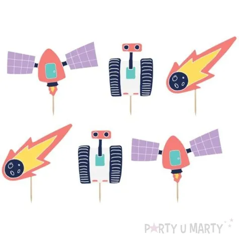 papilotki do muffinek kosmos zestaw partydeco